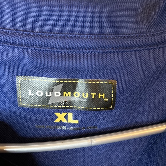 Loudmouth Polo Shirt Mens XL Blue Performance Golf Lightweight 100% Polyester - Picture 4 of 8